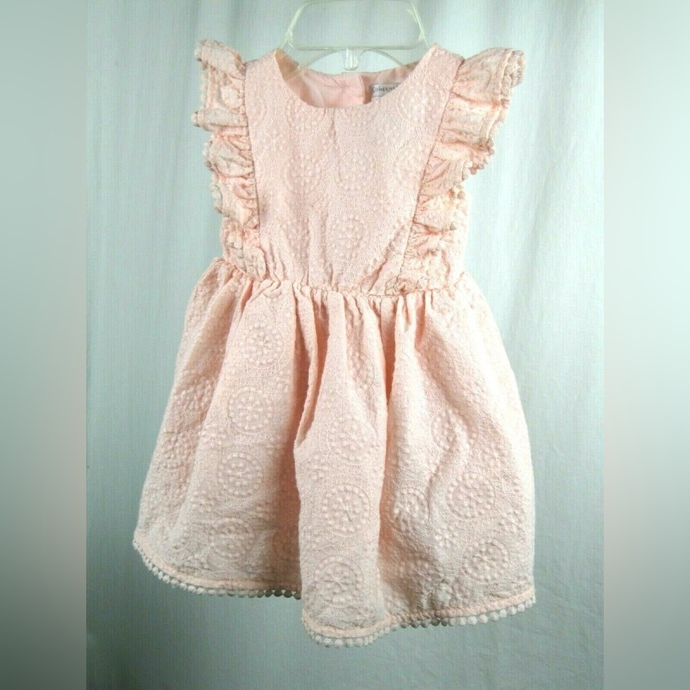 Catherine Malandrino Pink Ruffled Tiered Sundress